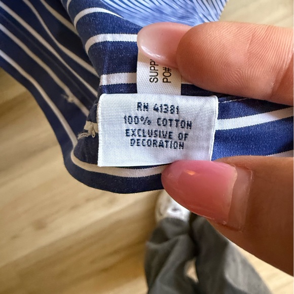 Men’s Ralph Lauren Blue and White Casual Button Down Shirt - 100% Cotton - SZ S - Picture 5 of 5